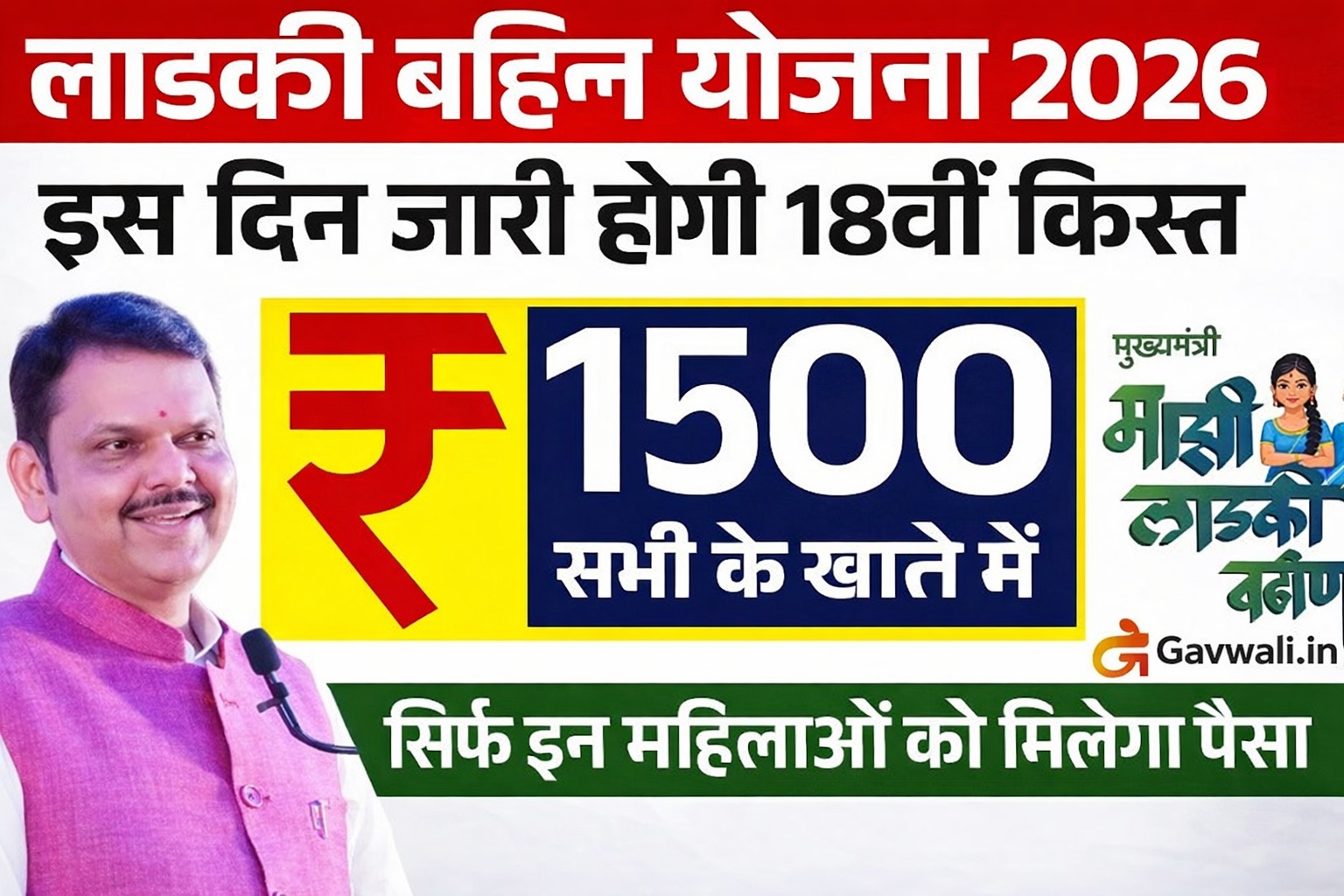 Ladki Bahina Yojana 18th Installment Jari